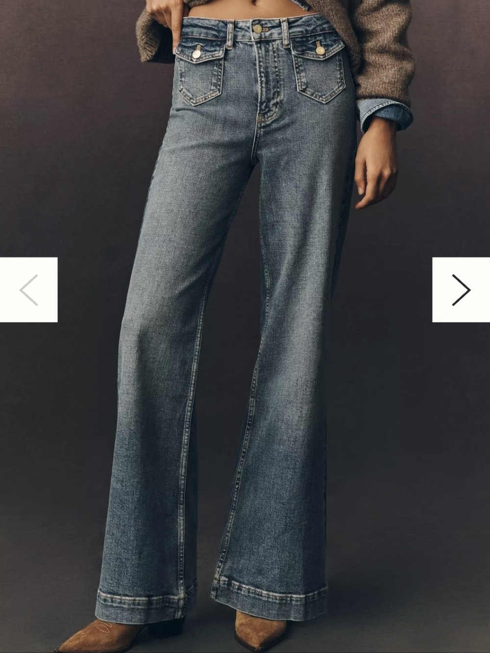 Pilcro Pocket High-Rise Flare Jeans